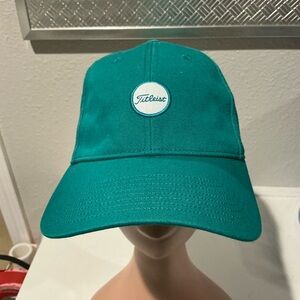 Titleist Men’s Montauk Garment Wash Hat Cap Golf Teal Mamala Bay Embroidered